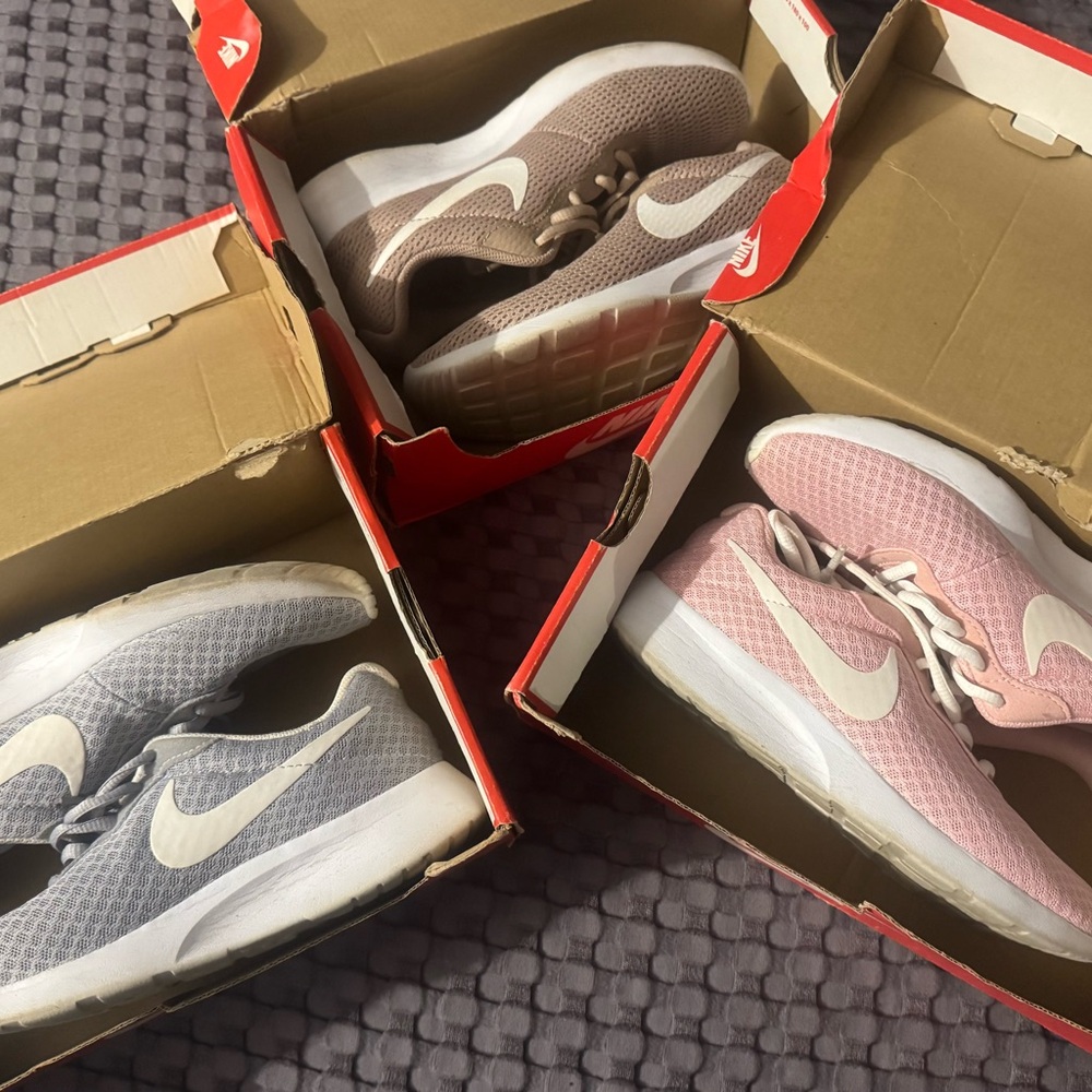 Nike Women's Sneakers - Pink, Gray, and Brown

$40.00 for all three…